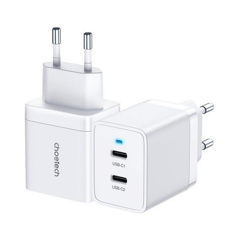 Сетевое зарядное устройство Choetech White (Q5006-EU-WH)