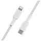 Кабель Belkin USB-С - Lightning, BRAIDED, 1m, white