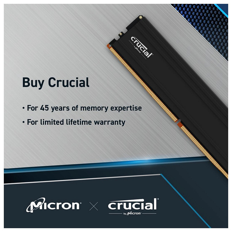 ОЗУ Crucial Pro DDR5 32GB/6000 (CP32G60C40U5BT)