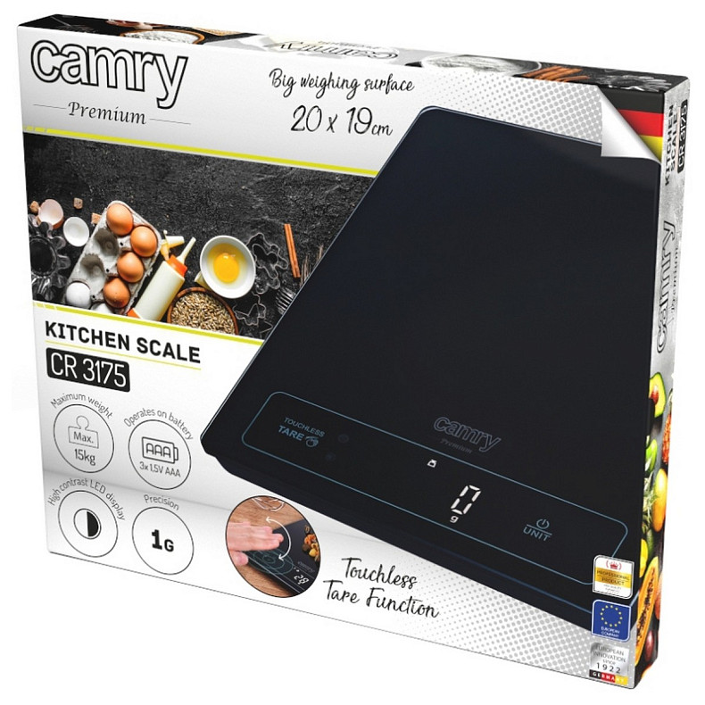 Весы кухонные Camry CR 3175 black