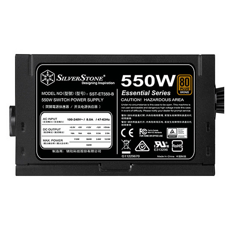 Блок живлення SilverStone STRIDER ET550-B V1.2 550W (SST-ET550-B)