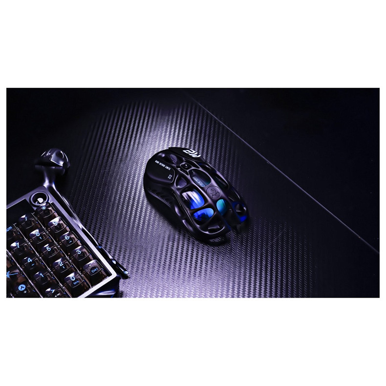 Мышь GravaStar Mercury M2, BT/WL/USB-A, RGB, черный