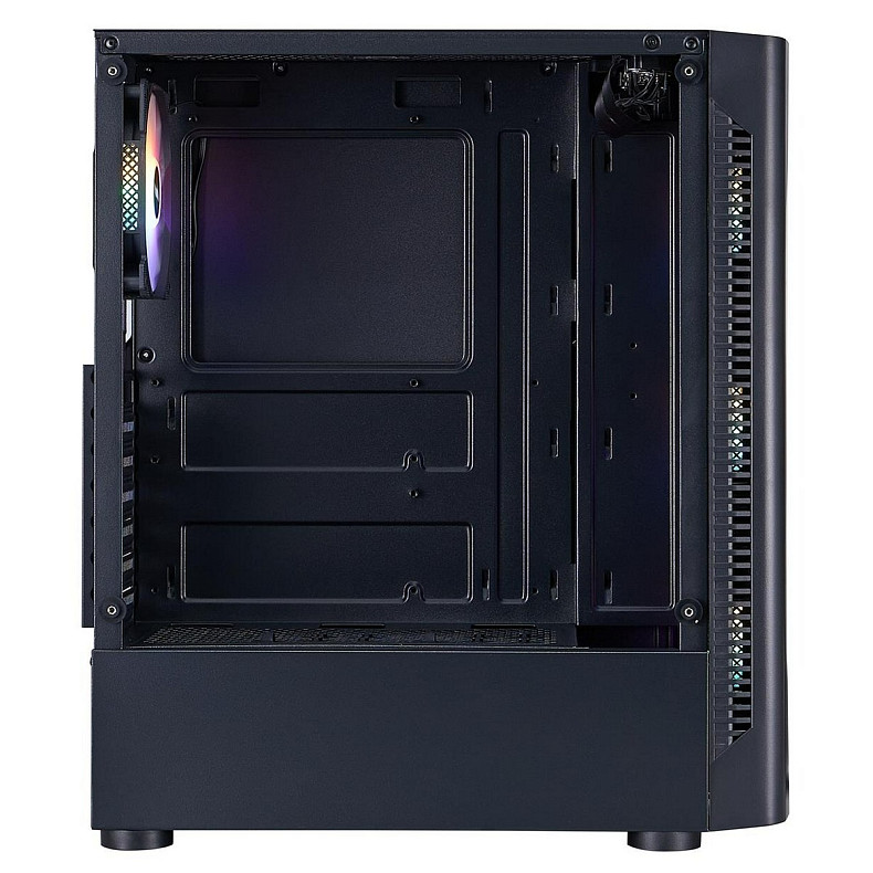 Корпус 1stPlayer D4-BK-4F1 Black без БП