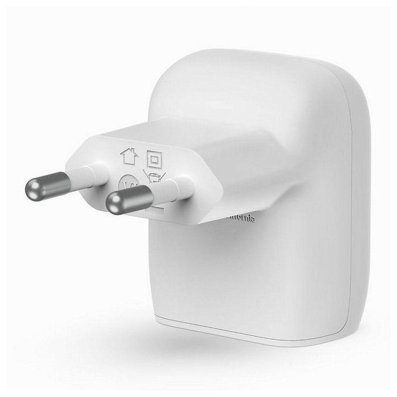 Зарядное устройство сетевое Belkin 20Вт USB-C PD PPS, белый