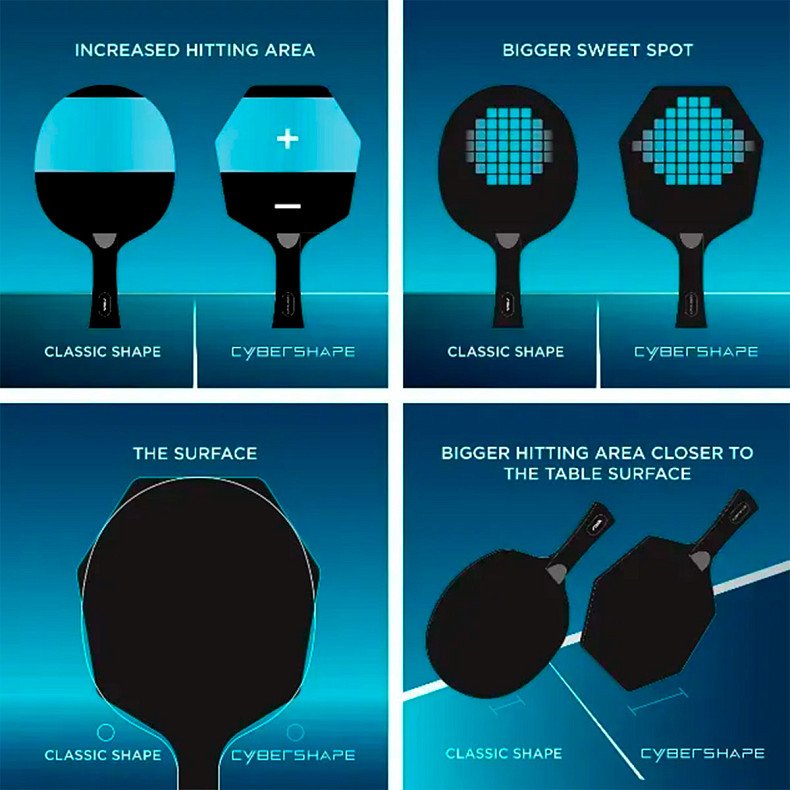 Ракетка для настольного тенниса Stiga Cybershape 1 Star FL (1211-0906-35)