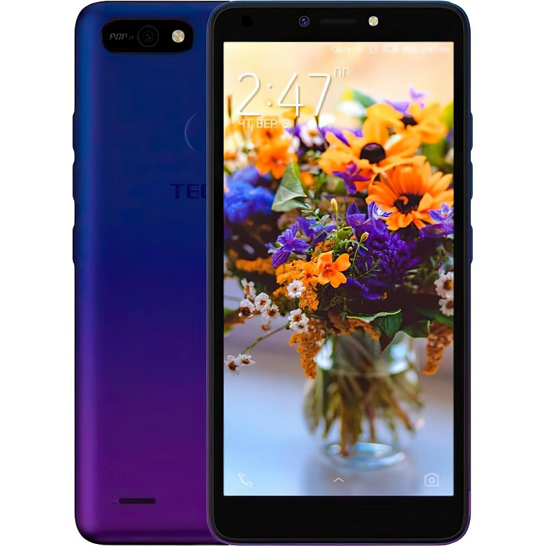 Смартфон TECNO POP 2F 1/16GB Dual SIM Dawn Blue (4895180748981)