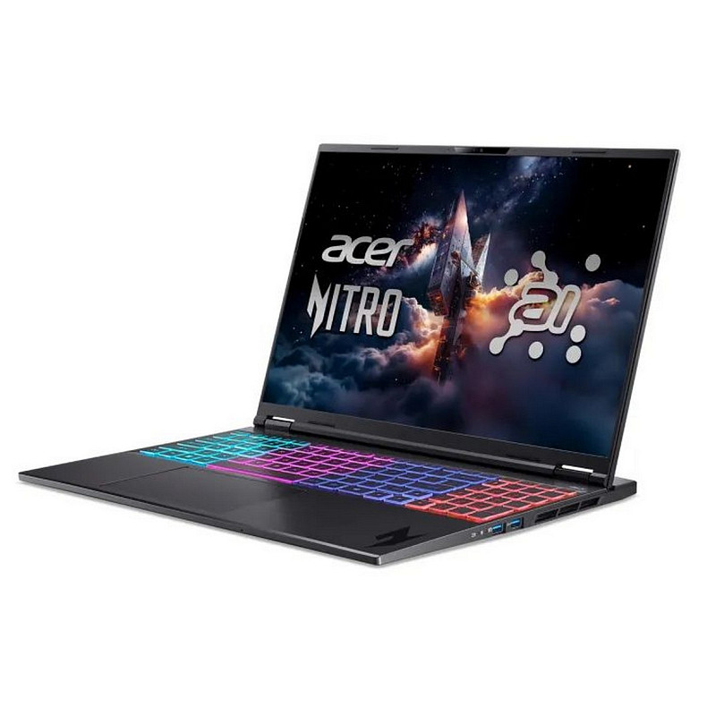 Ноутбук Acer Nitro 16S AN16S-61 16" WQXGA IPS, AMD R7-350, 32GB, F1TB, NVD5070Ti-12, Lin, чорний