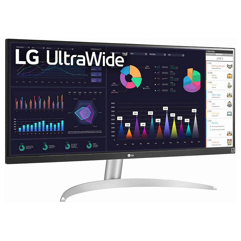 Монитор LG 29" 29WQ600-W HDMI, DP, USB-C, MM, IPS, 2560x1080, 21:9, sRGB 99%, FreeSync, HDR10