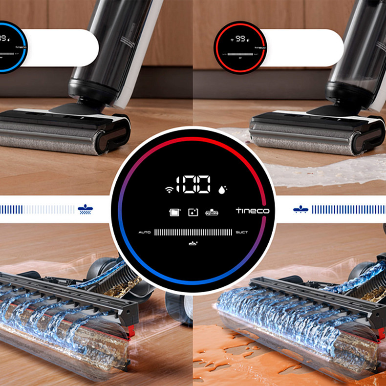 Ручной моющий аккумуляторный пылесос Tineco Floor One S6 Flashdry Pet (FW360100DE)