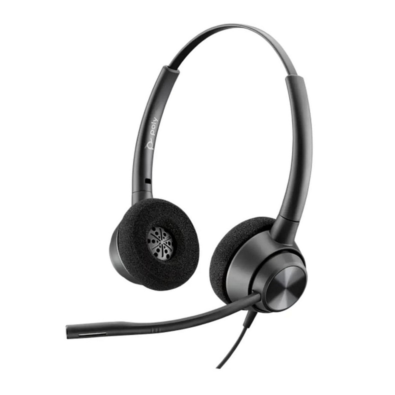 Гарнітура комп'ютерна стерео On-ear Poly EncorePro 320, USB-A, всеспрямований, чорний