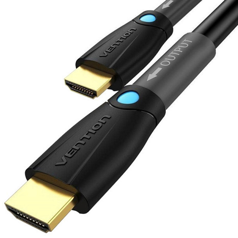 Кабель HDMI M - M,10.0 м, V2.0, Engineering 4K 60Гц 18Gbps HD 7.1  PVC Black Vention