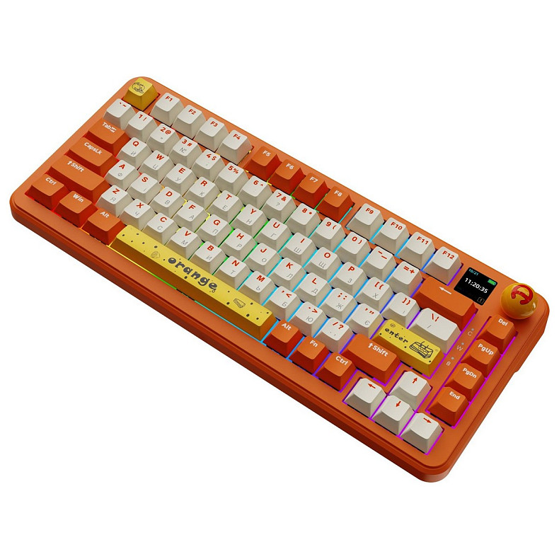 Клавиатура Ajazz AK820 MAX Avocado Switch Orange (AK820MAX-AS-OW)