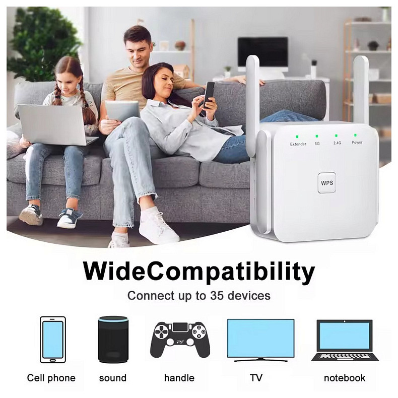 Точка доступа Fenvi FWD-R1208U Wi-Fi Repeater Booster 2.4G/5GHz