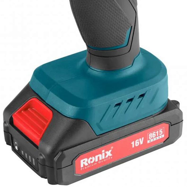 Шуруповерт Ronix акумуляторний 16В, 1.5Ач x 2 (8615)