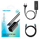 Зарядний пристрій 4xUSB 100W (2xUSB-C+2xUSB-A) PD3.0/QC 3.0/GaN Black Vention