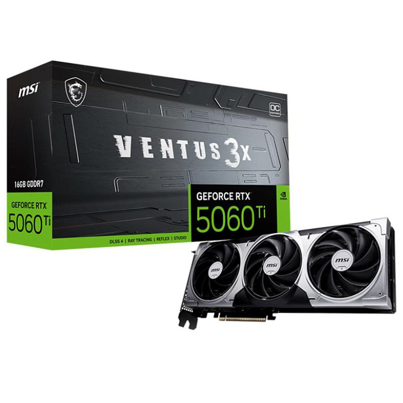 Відеокарта MSI RTX5060TI 16GB RTX5060TI 16G VENTUS 3X OC