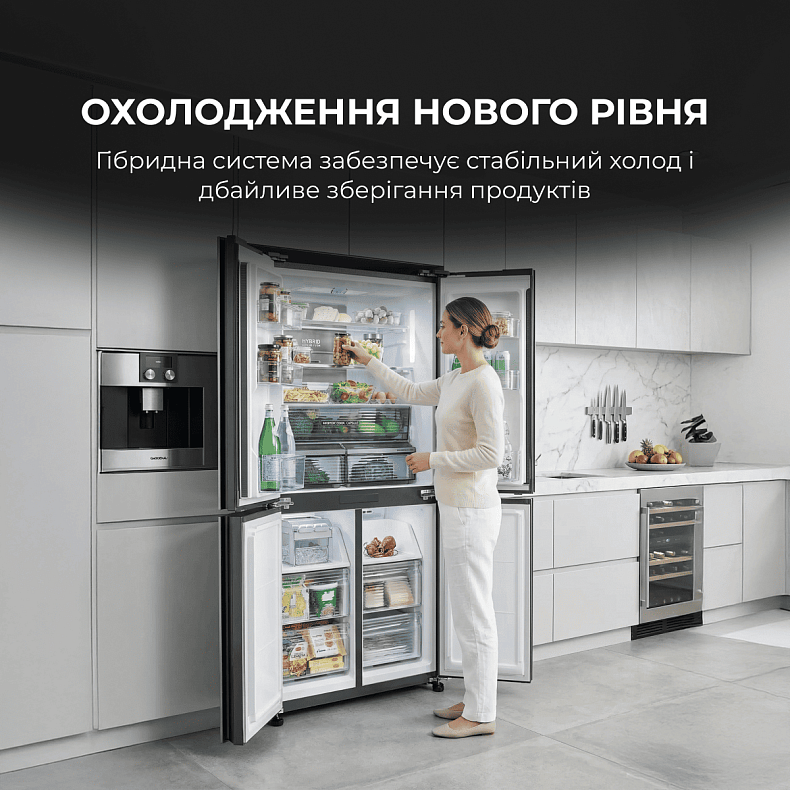 Багатодверний холодильник SHARP SJ-MP780D-BS