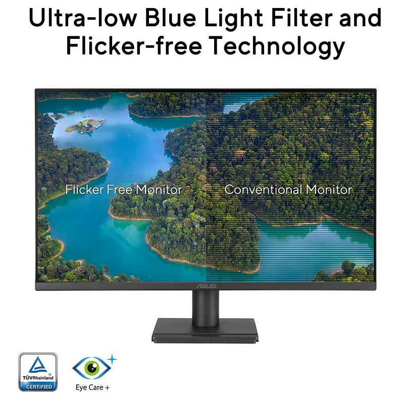 Монітор Asus 27" VA279HG D-Sub, HDMI, Audio, IPS, 120Hz, 1ms, sRGB 99%, AdaptiveSync