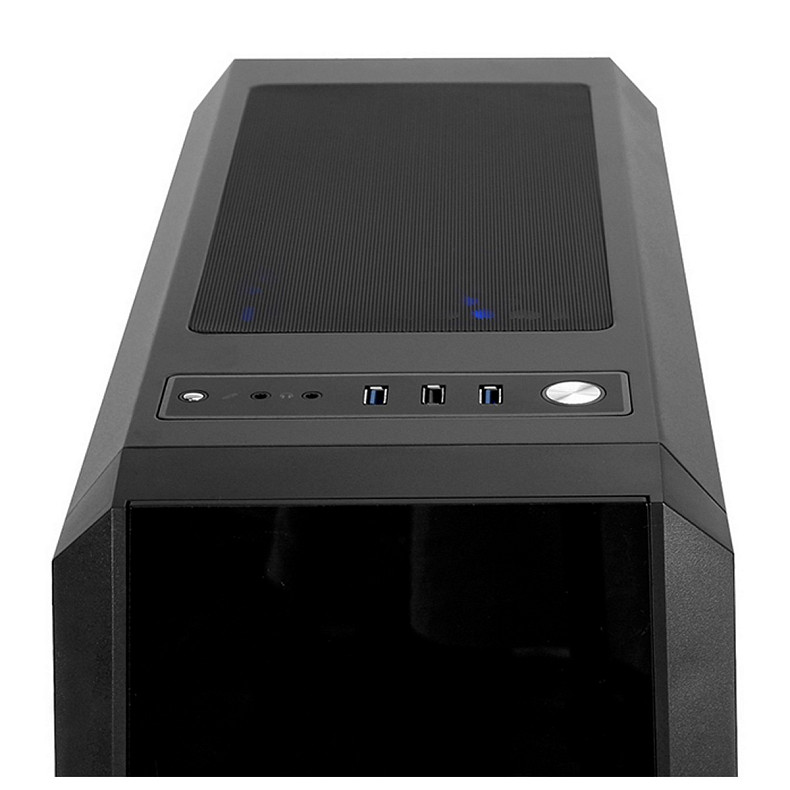 Корпус Chieftec SCORPION III GL-03B-OP 4x120mm A-RGB, ATX, без БП, Black