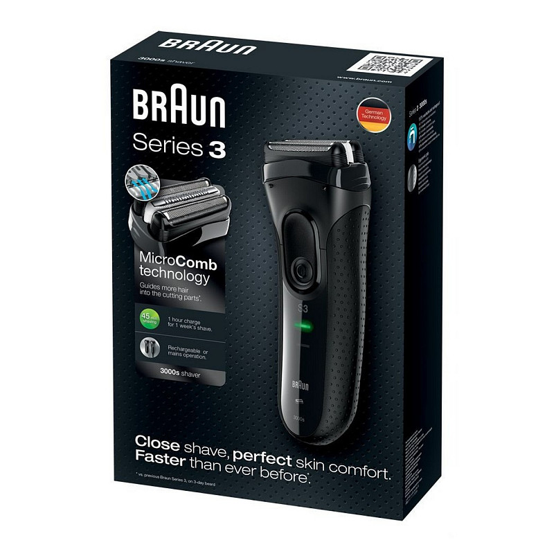Електробритва Braun Series 3 3000 Black