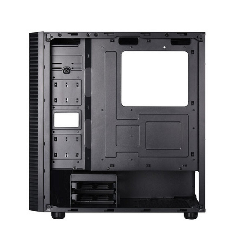 Корпус SilverStone PS14B-E, без БП, 2xUSB3.0, Steel Side Panel, ATX, Black