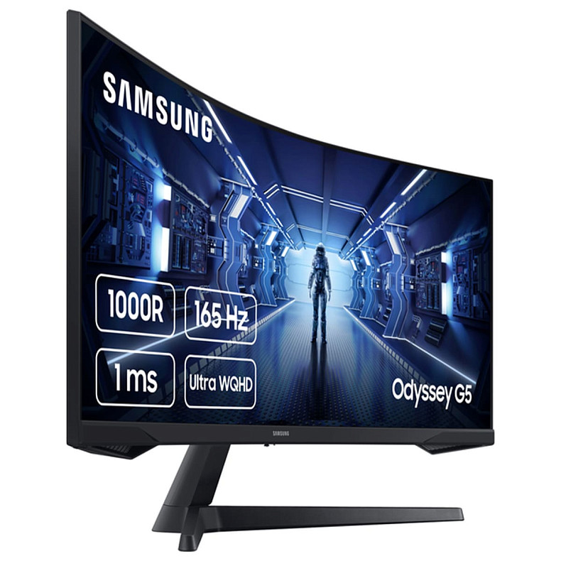 Монітор Samsung 34" Odyssey G5 (LC34G55TWWIXCI) VA Black Curved