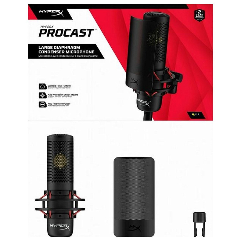 Микрофон HyperX ProCast Black (699Z0AA)