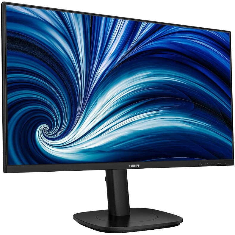 Монитор Philips 23.8" 24B2U3601, QHD IPS, 120Гц, HDMI, DP, USB-C, RJ-45, USB-hub, HAS, Pivot