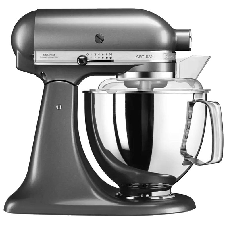 Кухонный комбайн KitchenAid Artisan 4,8 л 5KSM175PSEMS с откидным блоком серебряный медальон