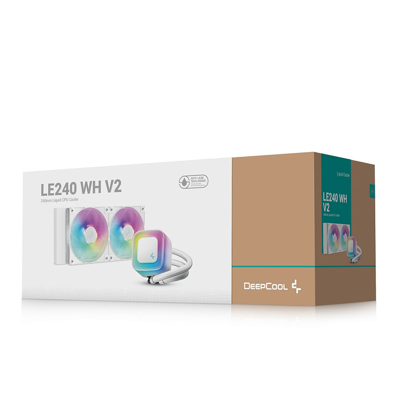 Система водяного охлаждения DeepCool LE240 WH V2 (R-LE240-WHAMMN-G-2)