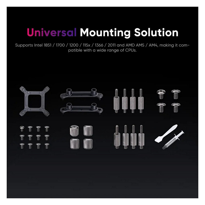 Система водяного охлаждения 1stPlayer X-240 Black