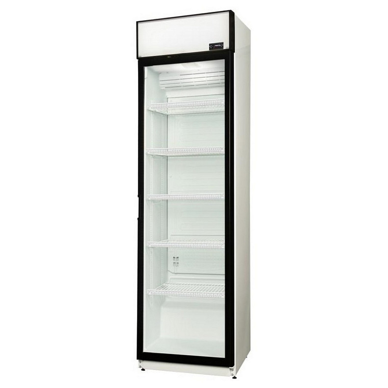 Холодильна вітрина Snaige, 202.5x60х60, 385л, полок - 5, зон - 1, бут-224, 1дв., ST, банер, білий