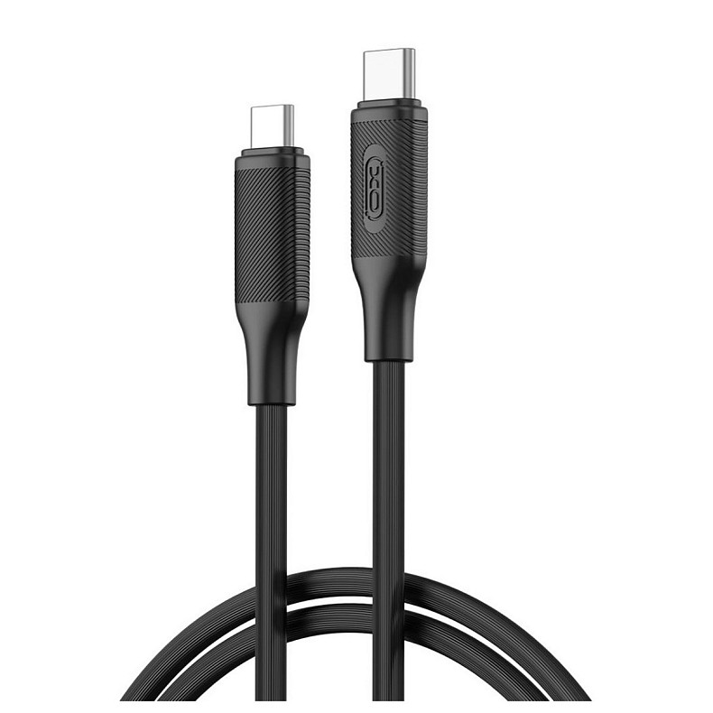 Кабель XO USB Type-C – USB Type-C (M/M), 3А, 60W, 1.2 м, Black (NB-Q265B-CC.black)