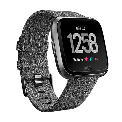 Смарт-часы FITBIT Versa Special Edition Charcoal/Woven (FB505BKGY)