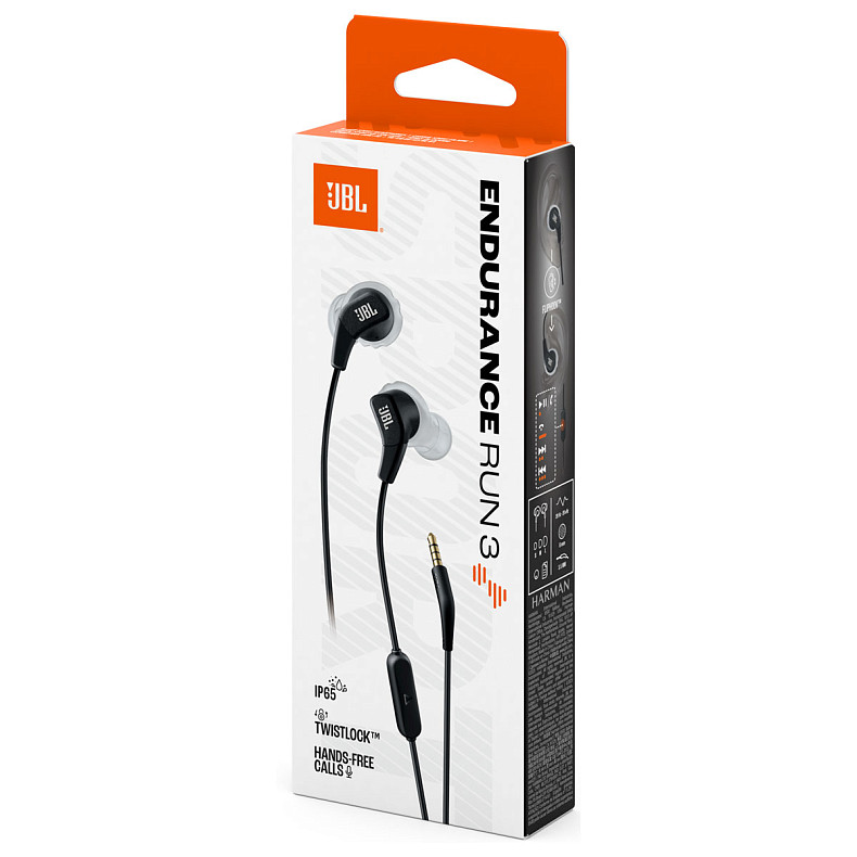 Наушники JBL Endurance Run 3 Wired Black & Grey (JBLENDURRUN3BLKG)