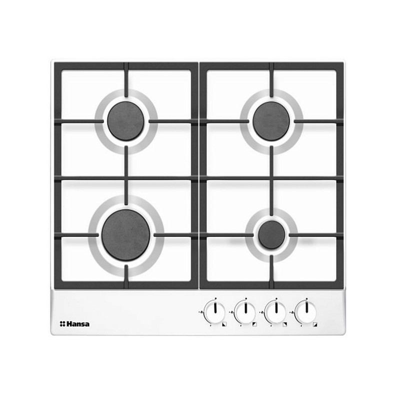 Варильна поверхня Hansa газова, 60см, чавун, білий