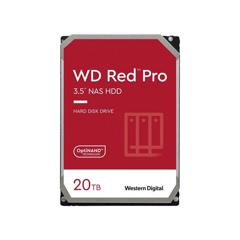 HDD диск WD Red Pro NAS SATA 20TB 7200rpm 512MB (WD201KFGX)