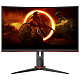 Монитор 27" AOC C27G2Z3/BK, VA, 280Гц, 0,5ms, изогнутый, HDMIx2, DP, HAS, черный с красным