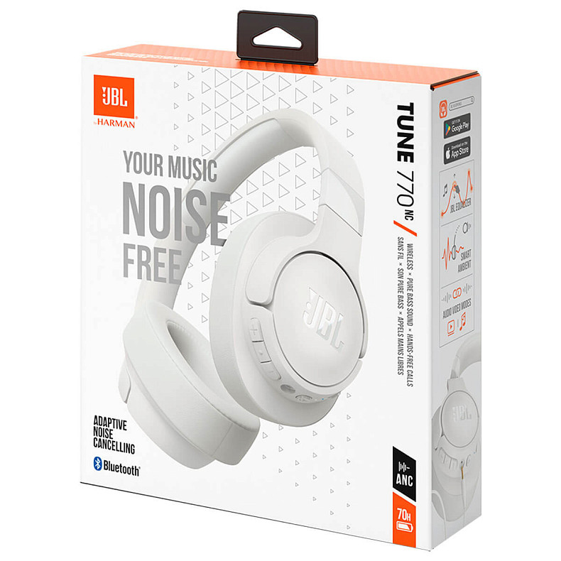 Наушники JBL TUNE 770 NC White (JBLT770NCWHT)