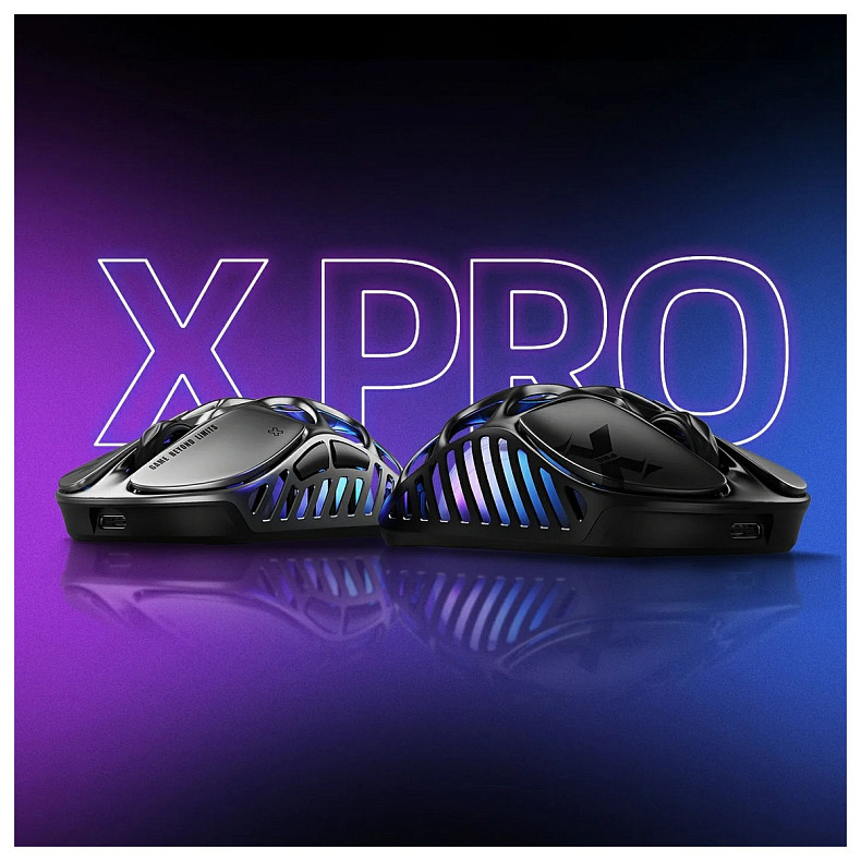 Миша GravaStar Mercury X Pro, 8K, BT/WL/USB-A, RGB, сірий