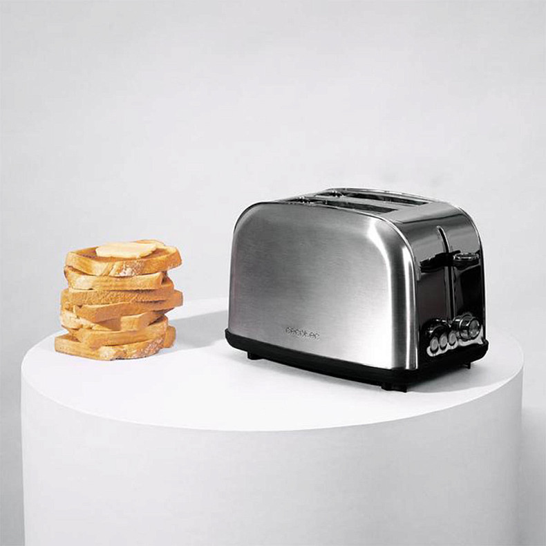 Тостер CECOTEC Toast&time 850 Inox Lite 