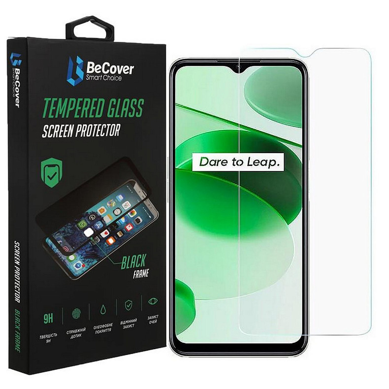 Защитное стекло BeCover для Realme C35 Crystal Clear Glass 3D (708129)