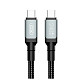 Кабель XO USB Type-C - USB Type-C (M/M), 5А, 240W, 2 м, Black (NB-Q264B-CC.black)