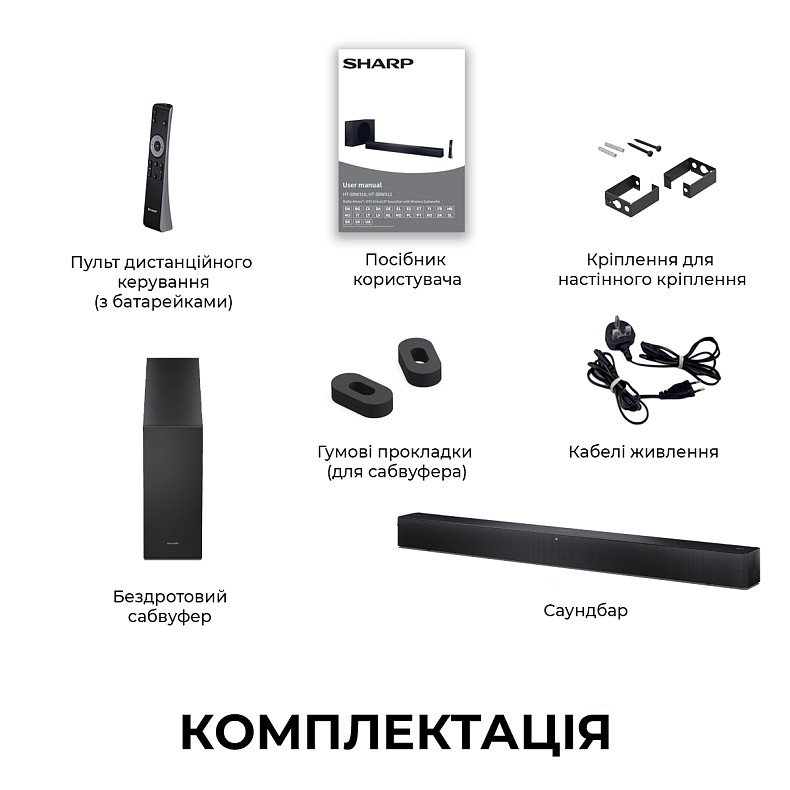 Саундбар Sharp HT-SBW310 Black