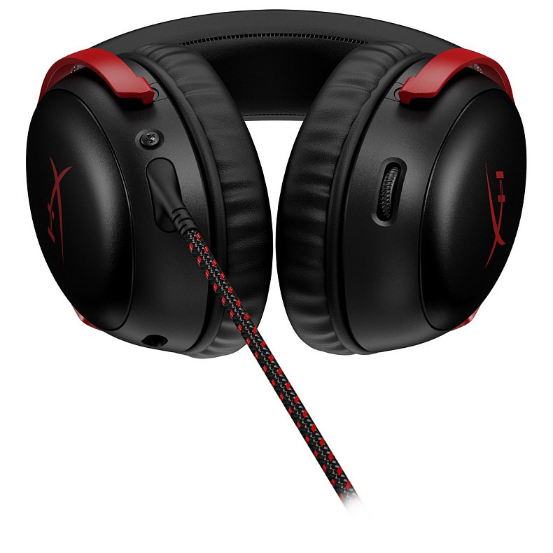 Наушники HyperX Cloud III 3.5mm/USB-A/USB-C Black/Red (727A9AA)