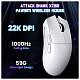 Мышка Attack Shark X11SE, Wireless/Bluetooth, 22000dpi. (PAW3311), 6кн., White