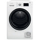 Сушильная машина Whirlpool тепловой насос, 9кг, A++, 65см, дисплей, черный люк, белый