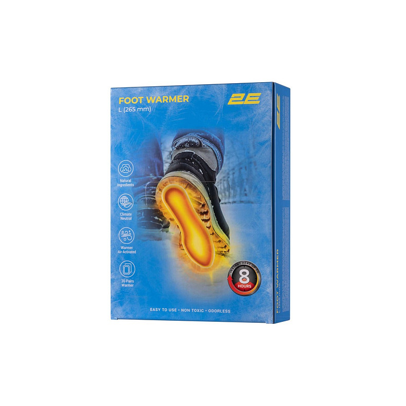 Химическая грелка для ног 2E размер L (265 мм), до 8 часов – 20 пар
