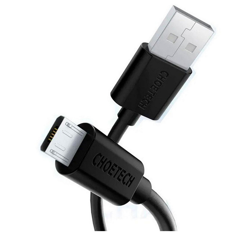 Кабель Choetech Micro USB 2.0 to Micro USB 1.2m Black (AB003)