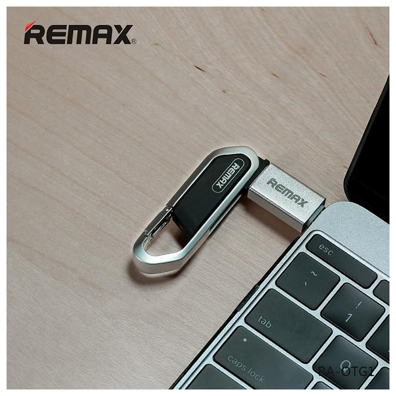 Адаптер Remax Glance USB-USB Type-C RA-OTG1 Silver (2000700004672)